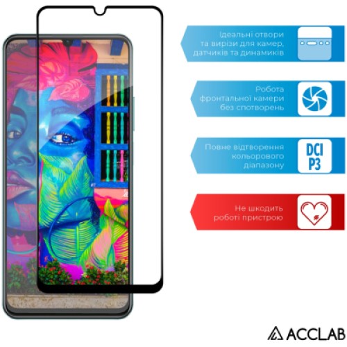 Стекло защитное ACCLAB Full Glue Realme C51 Black (1283126582837)