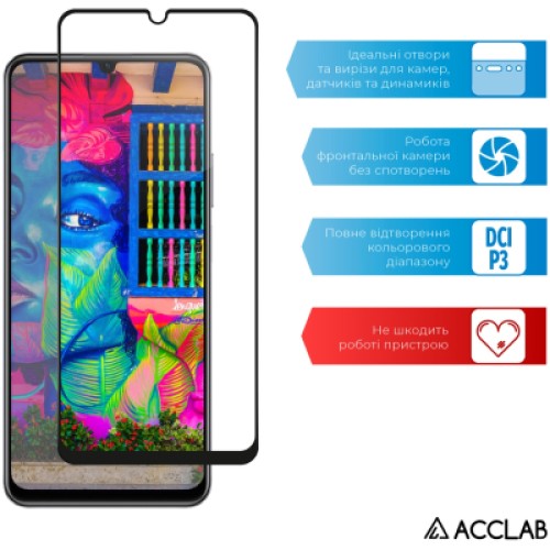 Стекло защитное ACCLAB Full Glue Realme C53 Black (1283126577802)