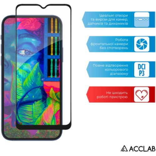 Стекло защитное ACCLAB Full Glue Samsung A13 5G Black (1283126519017)