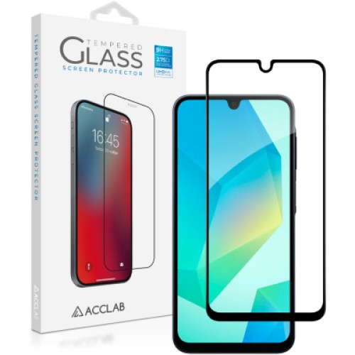 Стекло защитное ACCLAB Full Glue Samsung A16 Black (1283126598821)