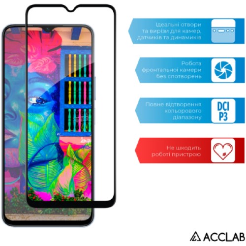 Стекло защитное ACCLAB Full Glue Samsung M23 5G Black (1283126527043)