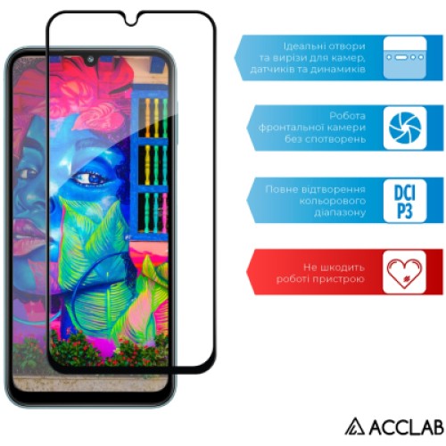 Стекло защитное ACCLAB Full Glue Samsung M34 5G Black (1283126575723)