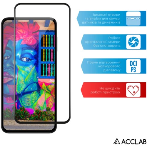 Стекло защитное ACCLAB Full Glue Samsung M35 Black (1283126593833)