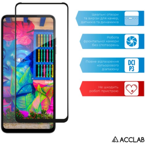 Стекло защитное ACCLAB Full Glue Tecno Spark Go 2024 Black (1283126589096)
