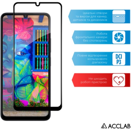 Стекло защитное ACCLAB Full Glue Xiaomi Poco C65 Black (1283126583636)