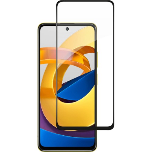 Стекло защитное ACCLAB Full Glue Xiaomi Poco M4 Pro 5G Black (1283126518959)