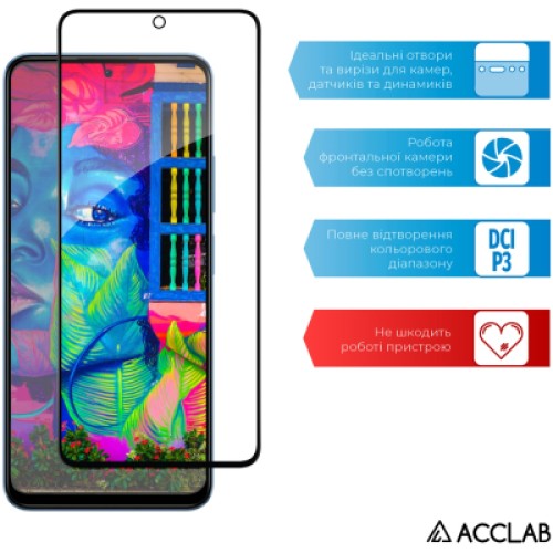 Стекло защитное ACCLAB Full Glue Xiaomi Poco X5 Black (1283126567360)