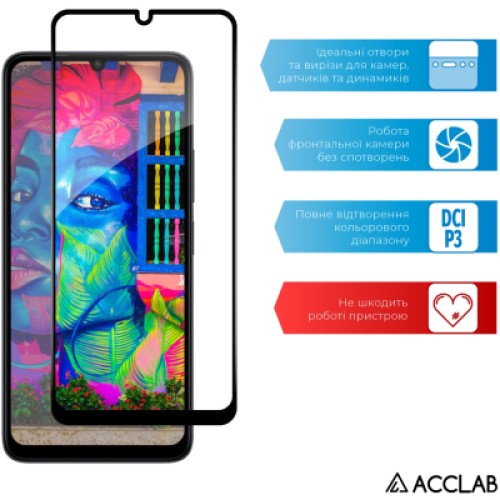 Стекло защитное ACCLAB Full Glue Xiaomi Redmi 13C Black (1283126583209)