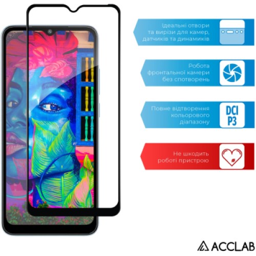 Стекло защитное ACCLAB Full Glue Xiaomi Redmi A2+ Black (1283126564574)