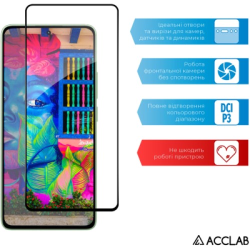 Стекло защитное ACCLAB Full Glue Xiaomi Redmi Note 13 4G Black (1283126583704)