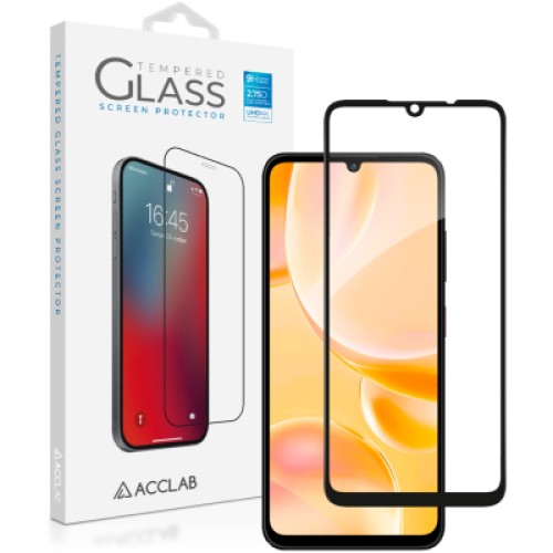 Стекло защитное ACCLAB Full Glue ZTE Blade A55 Black (1283126598852)