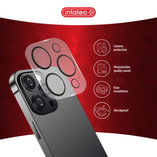 Стекло защитное Intaleo Camera Lens Apple iPhone 13 Pro / 13 Pro Max Black (1283126565311)