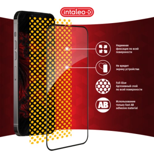 Стекло защитное Intaleo Full Glue ESD Apple iPhone 13 Pro Max Black (1283126523953)