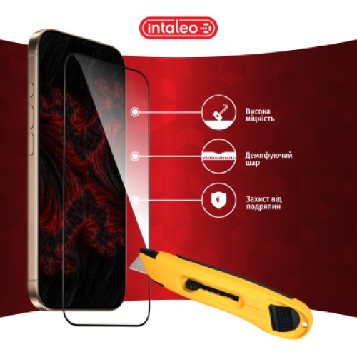 Стекло защитное Intaleo Full Glue Apple iPhone 16 Pro Black (1283126593802)