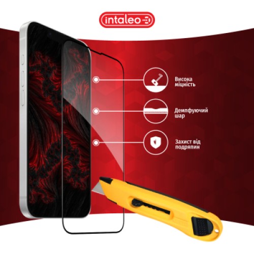 Стекло защитное Intaleo Full Glue Apple iPhone 16E Black (1283126614316)