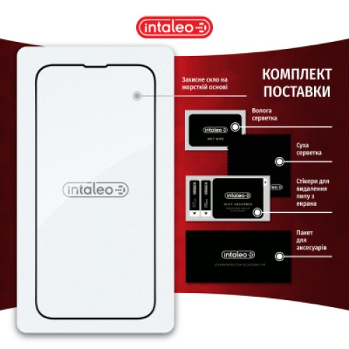 Стекло защитное Intaleo Full Glue Apple iPhone 16E Black (1283126614316)