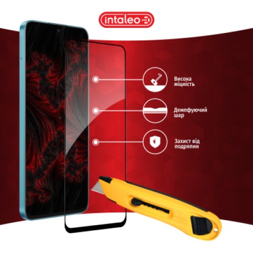 Стекло защитное Intaleo Full Glue Honor X8A Black (1283126591174)
