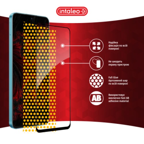 Стекло защитное Intaleo Full Glue Honor X8A Black (1283126591174)