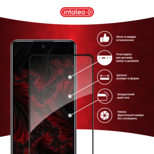Стекло защитное Intaleo Full Glue Infinix Hot 40 Black (1283126589195)