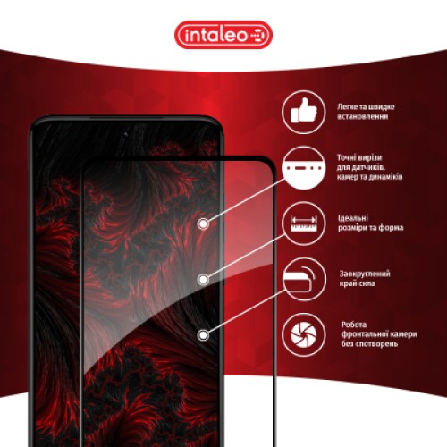 Стекло защитное Intaleo Full Glue Moto G84 Black (1283126582363)