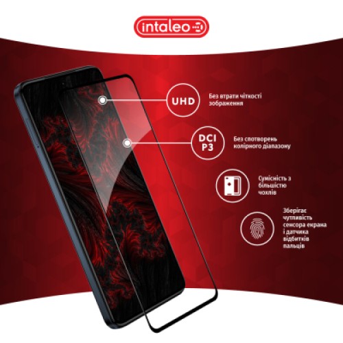 Стекло защитное Intaleo Full Glue Moto G84 Black (1283126582363)