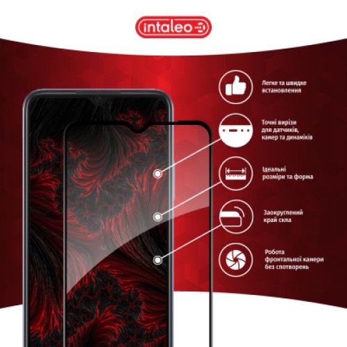 Стекло защитное Intaleo Full Glue Oppo A18 Black (1283126583179)
