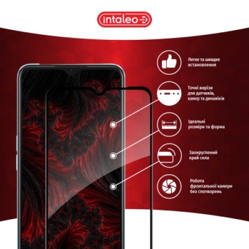 Стекло защитное Intaleo Full Glue Oppo A57S Black (1283126576737)