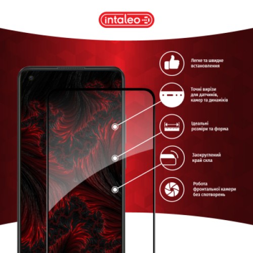 Стекло защитное Intaleo Full Glue Oppo A78 Black (1283126582912)