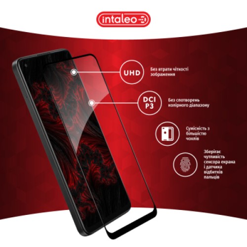 Стекло защитное Intaleo Full Glue Oppo A78 Black (1283126582912)