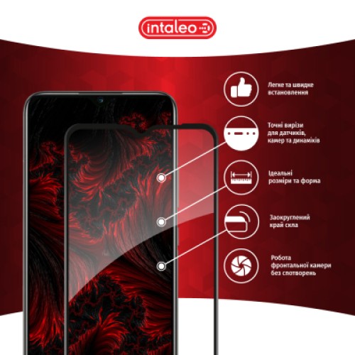Стекло защитное Intaleo Full Glue RealMe C25 Black (1283126518522)