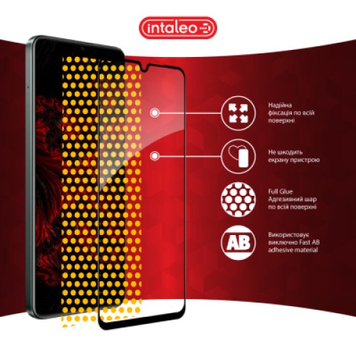 Стекло защитное Intaleo Full Glue Realme C61 Black (1283126594052)