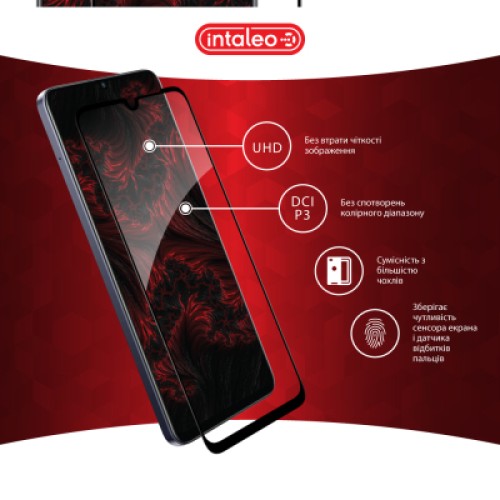 Стекло защитное Intaleo Full Glue Realme Note 60 Black (1283126608995)