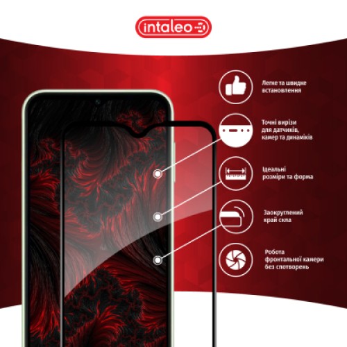 Стекло защитное Intaleo Full Glue Samsung A15 Black (1283126583063)
