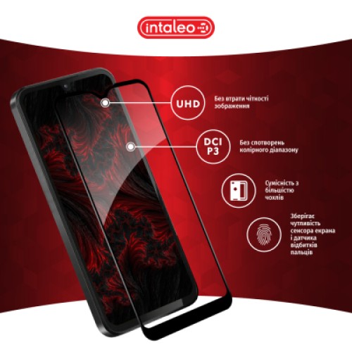Стекло защитное Intaleo Full Glue Samsung A15 Black (1283126583063)