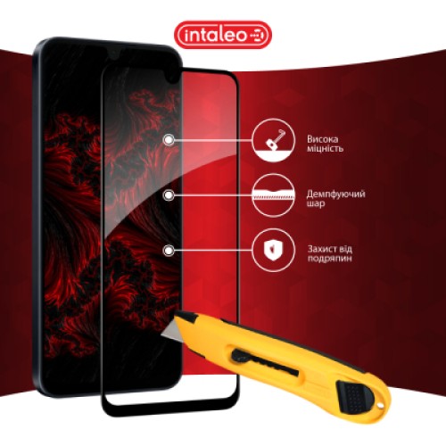 Стекло защитное Intaleo Full Glue Samsung A16 Black (1283126598715)