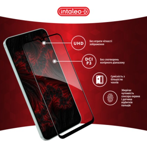 Стекло защитное Intaleo Full Glue Samsung A26 Black (1283126608063)