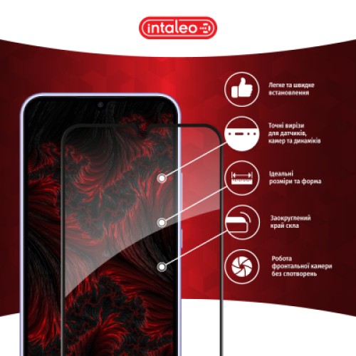 Стекло защитное Intaleo Full Glue Samsung A34 5G Black (1283126559839)