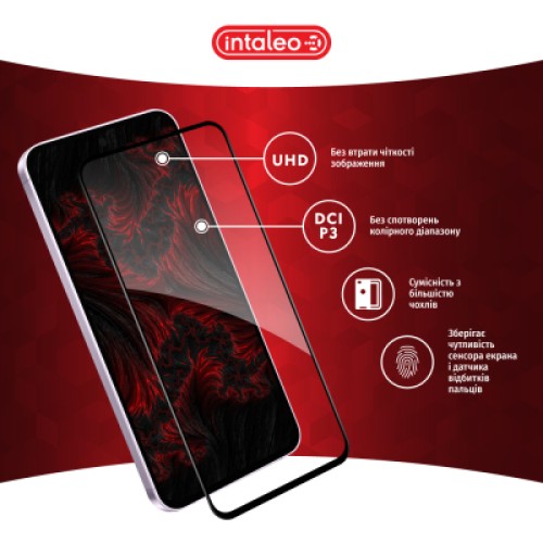 Стекло защитное Intaleo Full Glue Samsung A36 Black (1283126608124)