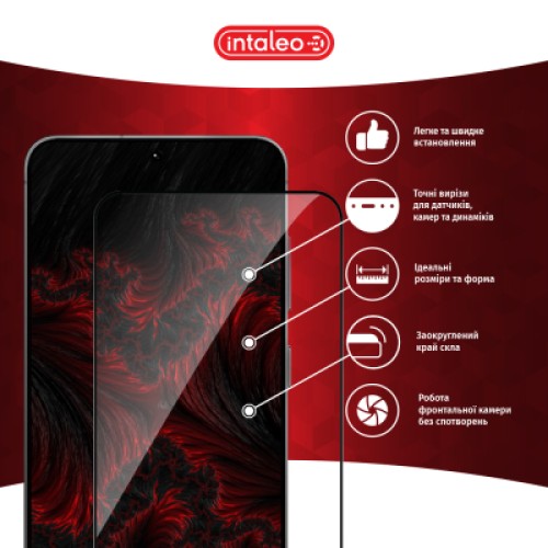 Стекло защитное Intaleo Full Glue Samsung Galaxy S25 Black (1283126607899)