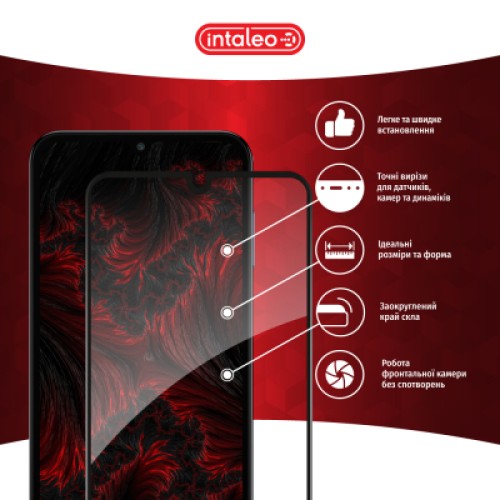 Стекло защитное Intaleo Full Glue Samsung M15 Black (1283126591679)