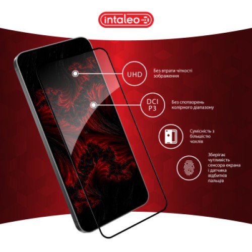 Стекло защитное Intaleo Full Glue Samsung S24 FE Black (1283126594854)