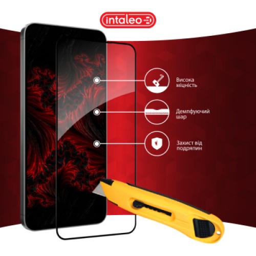 Стекло защитное Intaleo Full Glue Samsung S24 FE Black (1283126594854)