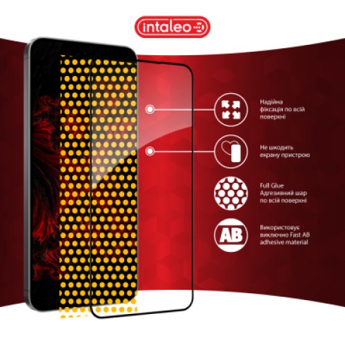 Стекло защитное Intaleo Full Glue Samsung S24 FE Black (1283126594854)