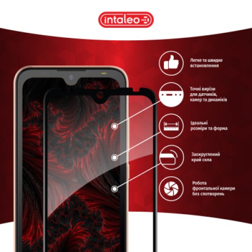 Стекло защитное Intaleo Full Glue Tecno Pop 5 Go Black (1283126573378)