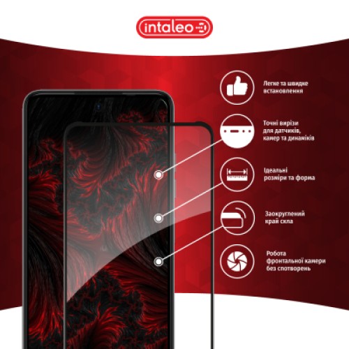 Стекло защитное Intaleo Full Glue Tecno Spark 20C Black (1283126589065)