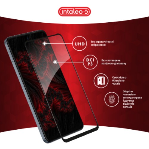 Стекло защитное Intaleo Full Glue Tecno Spark 20C Black (1283126589065)