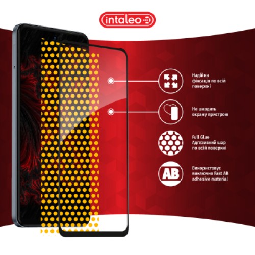 Стекло защитное Intaleo Full Glue Tecno Spark 20C Black (1283126589065)