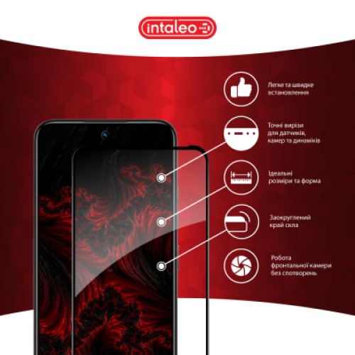 Стекло защитное Intaleo Full Glue Tecno Spark 30C Black (1283126599361)