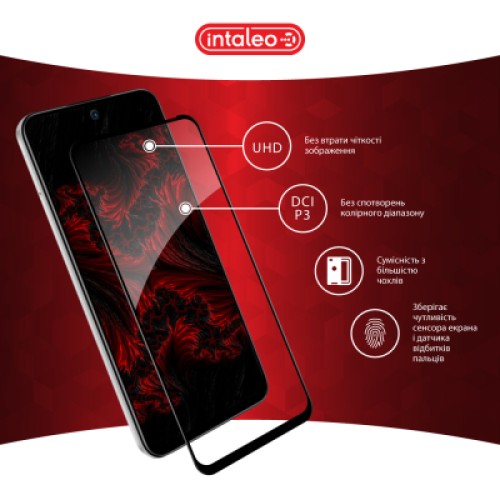 Стекло защитное Intaleo Full Glue Tecno Spark 30C Black (1283126599361)