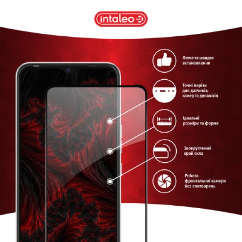 Стекло защитное Intaleo Full Glue Tecno Spark 8C Black (1283126542480)